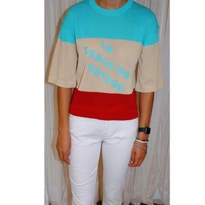 SURREAL BUT NICE color block top